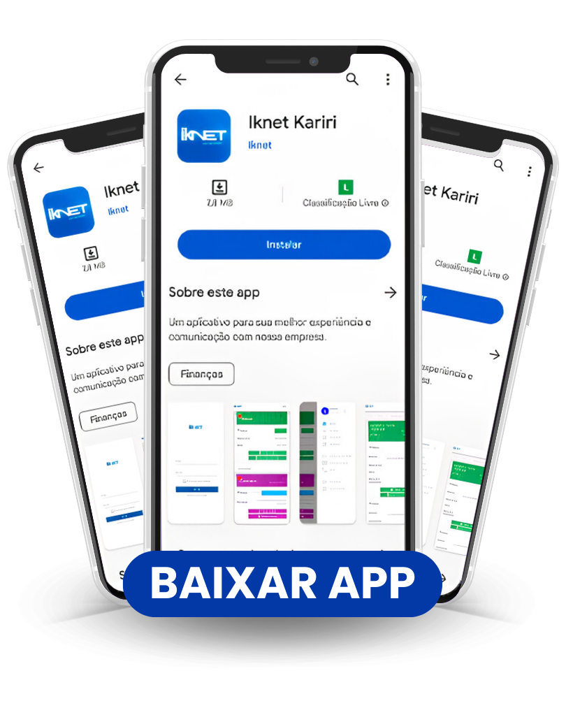 Aplicativo IKNET em um celular
